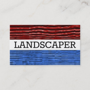 Landscaper Patriotic Affärskort Visitkort