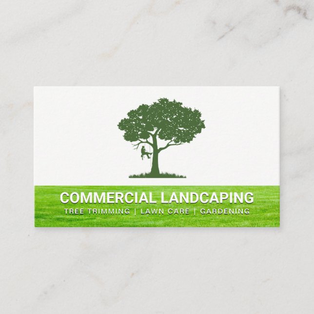 Landscaper Trimming Träd | Grö Visitkort (Framsida)