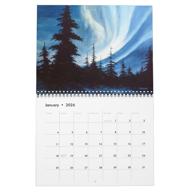LANDSCAPES CALENDAR by ARTIST RICK GALLANT Kalender (Jan 2026)
