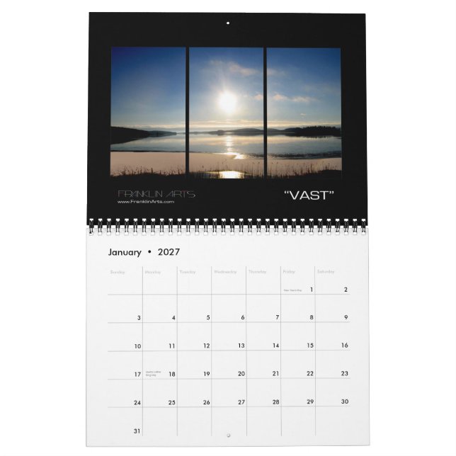 Landscapes& solnedgångkalender 2011 kalender (Jan 2027)