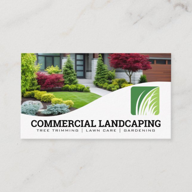 Landscaping | Bushes | Trees | Gardening Visitkort (Framsida)