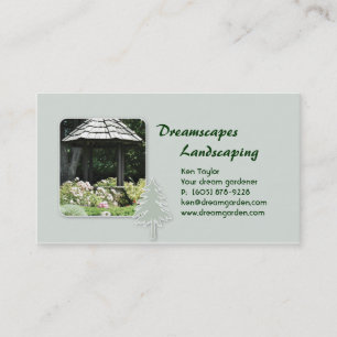 Landscaping Gazebo Affärskort Visitkort