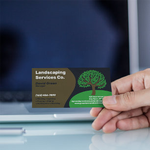 Landscaping Services Company Visitkort