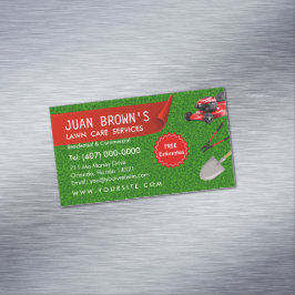 Landscaping Services | Lawn Care & Garden Design Magnetiska Visitkort