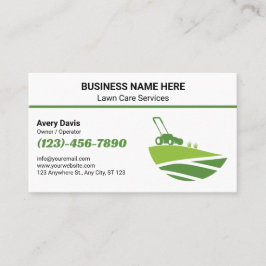 Landscaping Yard Work Grass Cutting lawn Care Visitkort