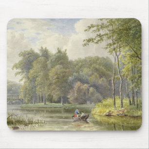 Landschap met Figuren i Vintagen Roeibootje Musmatta