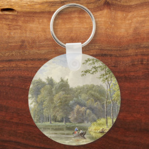 Landschap met Figuren i Vintagen Roeibootje Nyckelring