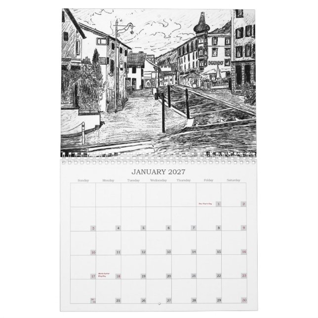Landschweizarekalender Kalender (Jan 2027)