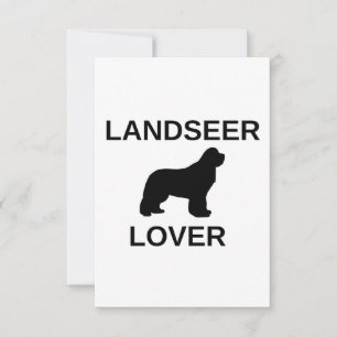 landseer-älskare tack kort