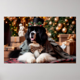 Landseer Gentleman Holiday Affisch