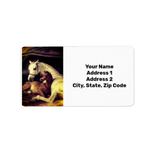 Landseer Horses Adressetikett