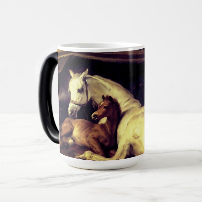 Landseer Horses Magisk Mugg (Framsida vänster)