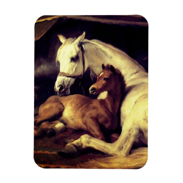 Landseer Horses Magnet (Vertikal)