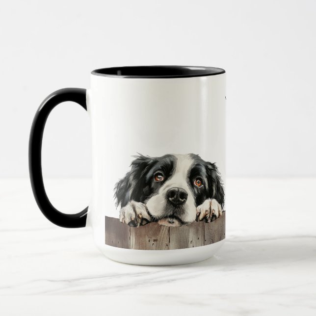Landseer Hund Mugg (Vänster)