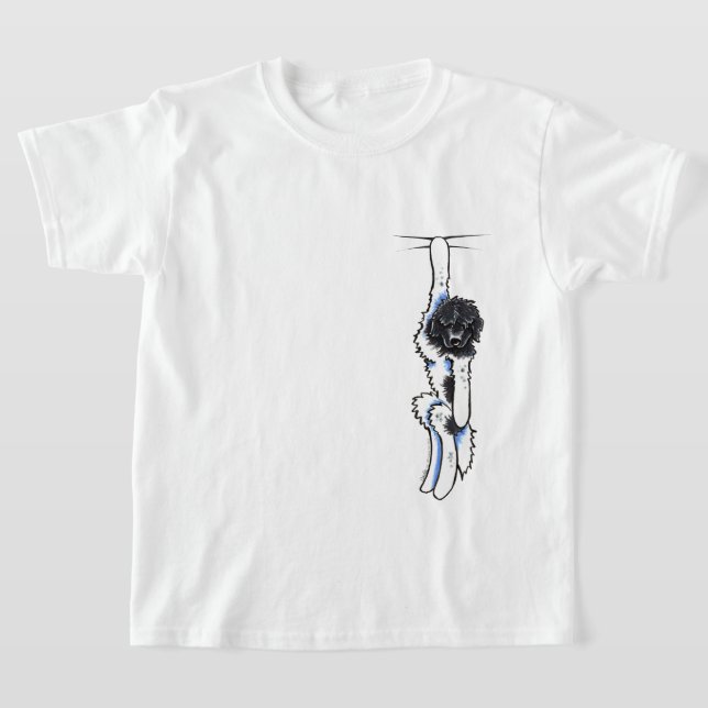 Landseer Newfie Clingy K9 Tee Shirt (Laydown)