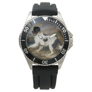 Landseer Newfoundland Hund (Black and White Animal Armbandsur