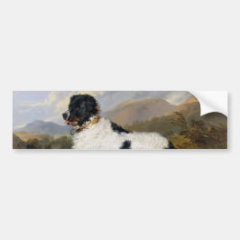 Landseer Newfoundland Hund (Black and White Animal Bildekal