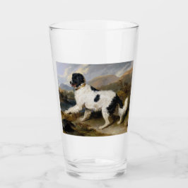 Landseer Newfoundland Hund (Black and White Animal Glaskopp