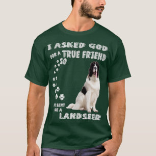 Landseer Newfoundland Sayed Mamma Pappa Print Newf T Shirt