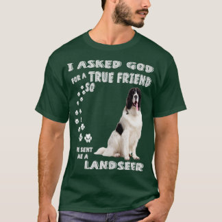 Landseer Newfoundland Sayed Mamma Pappa Print Newf T Shirt