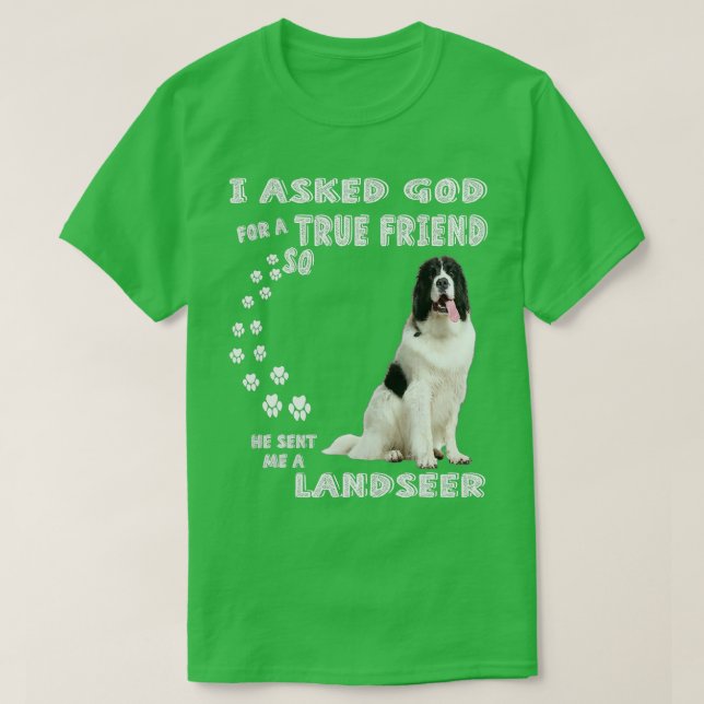 Landseer Newfoundland Saying Mom Dad Print, Newfie T Shirt (Design framsida)