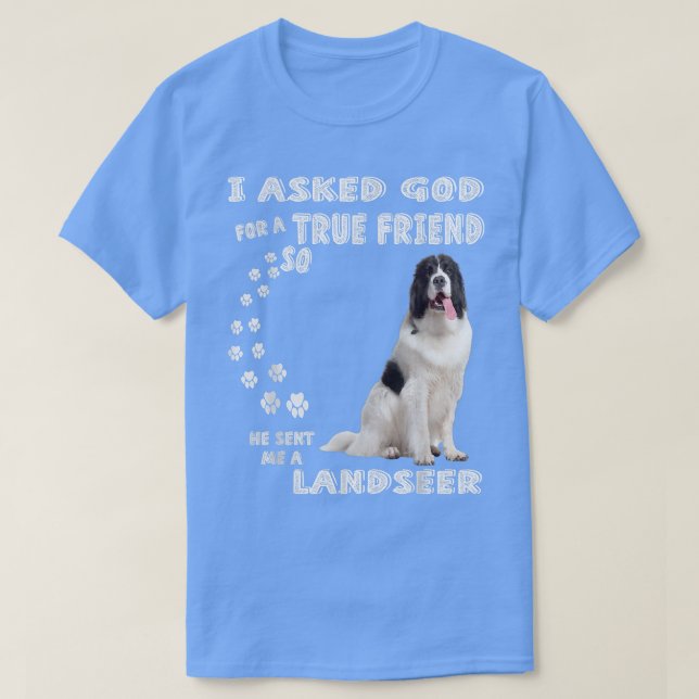 Landseer Newfoundland Saying Mom Dad Print, Newfie T Shirt (Design framsida)
