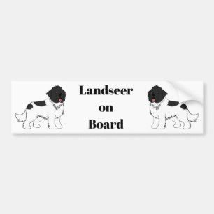 Landseer On Board Landseer Newfoudland Bildekal