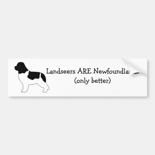 Landseers ÄR Newfoundlands. Bildekal (Framsidan)