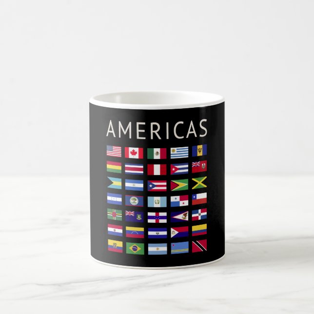 Landsflaggor Amerika Nationalflaggor Amerika Kaffemugg (Center)