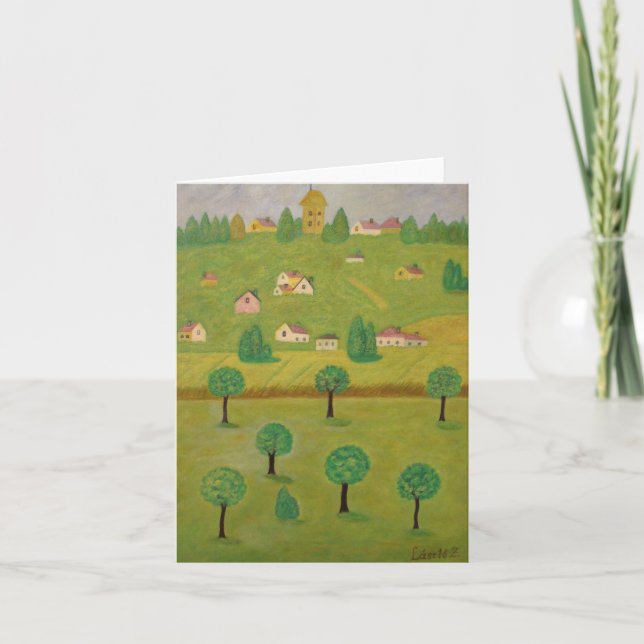 Landskap 1 noterar kortet kort (Framsida)