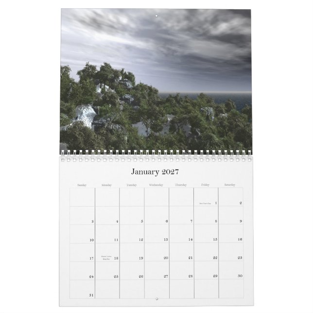 Landskap 2011 kalender (Jan 2027)