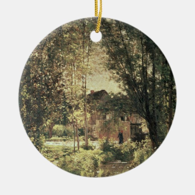 Landskap 2 julgransprydnad keramik (Framsidan)