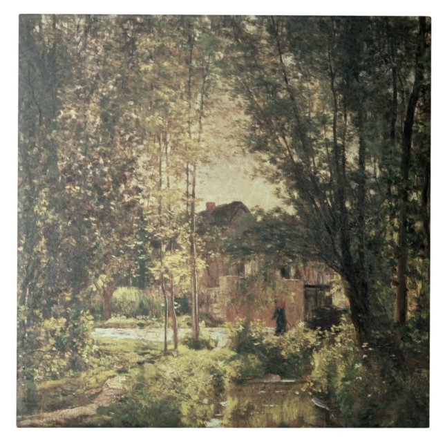 Landskap 2 kakelplatta (Framsidan)