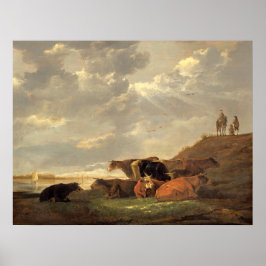 Landskap - Aelbert Cuyp Fine Art Poster