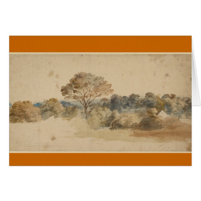Landskap, Anthony van Dyck Hälsningskort (Framsidan Horizontal)