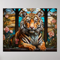*~* Landskap AP68 TIGER Glasmosaik 5:4 Fantasy