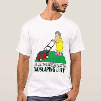 Landskap arbetsuppgift tee shirt