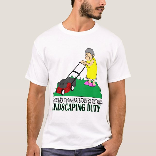 Landskap arbetsuppgift tee shirt (Framsida)