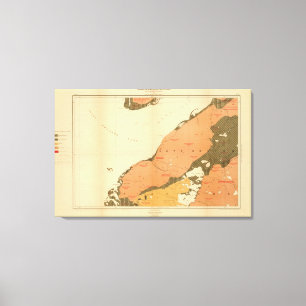 Landskap av den Nova Scotia ön av uddBreton 9 Canvastryck
