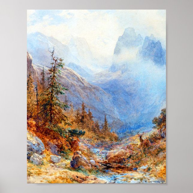 Landskap av Edward Theodore Compton Poster (Framsidan)