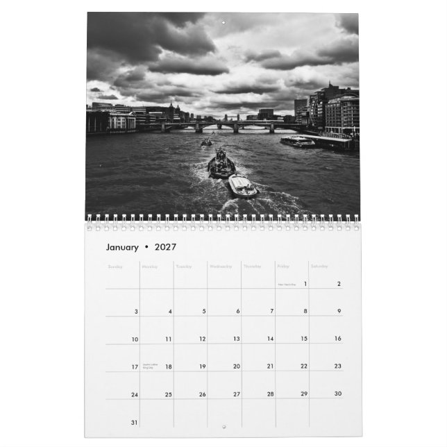 Landskap av Förenade kungariket Kalender (Jan 2027)