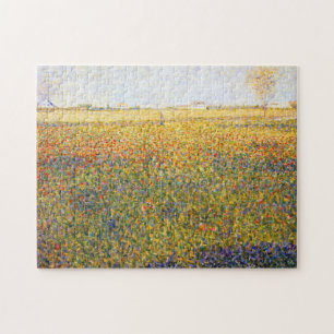 Landskap av Georges Seurat Pussel