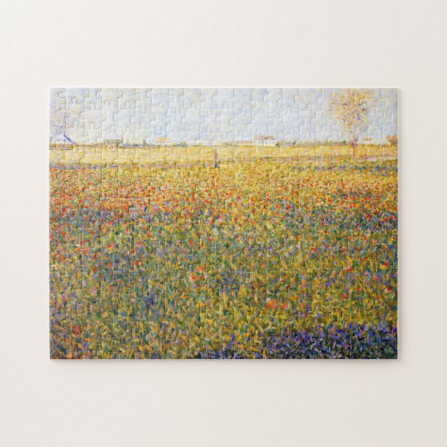 Landskap av Georges Seurat Pussel (Horisontell)