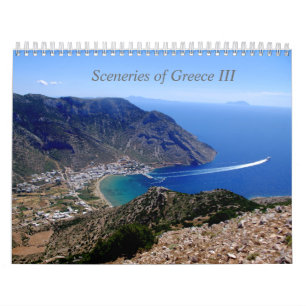 Landskap av Grekland Kalender