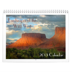 Landskap av kalendern för vilda western 2013 kalender