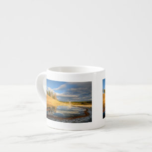 Landskap av Yellowstone Espressomugg