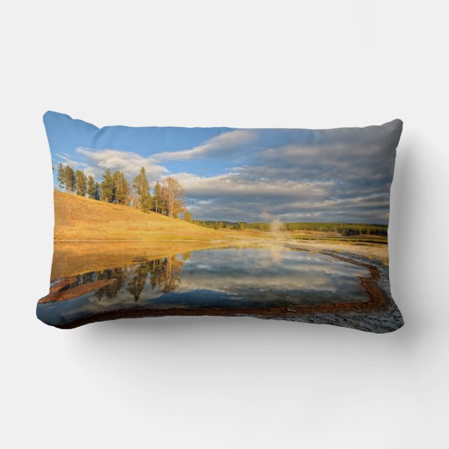 Landskap av Yellowstone Lumbarkudde (Framsida)