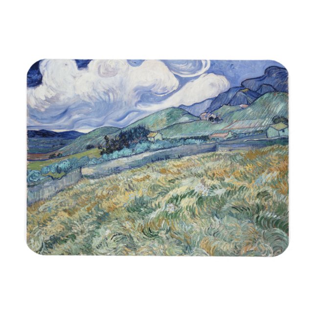 Landskap bakom Saint-Paul Vincent van Gogh Magnet (Horisontell)