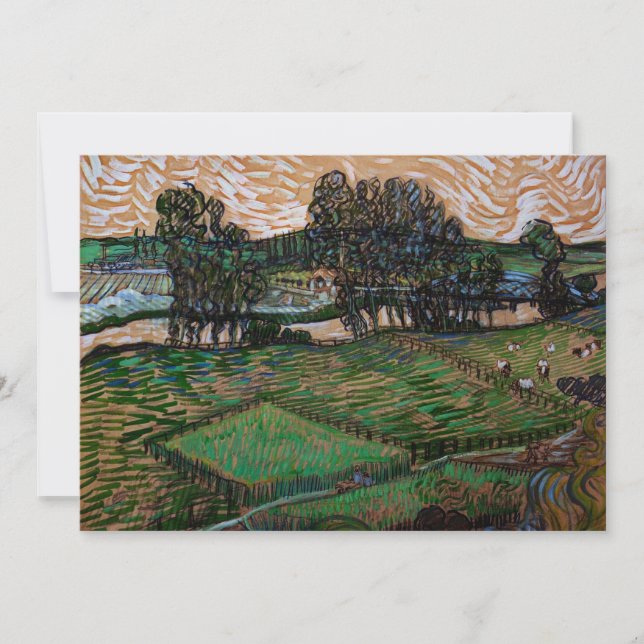 Landskap, bro över Oise av Vincent van Gogh (Framsida)