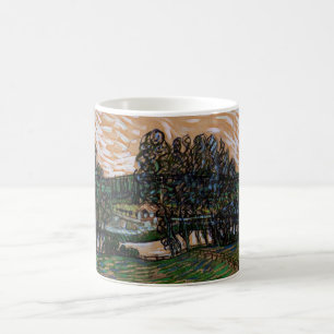 Landskap, Bro över Oise av Vincent van Gogh Kaffemugg